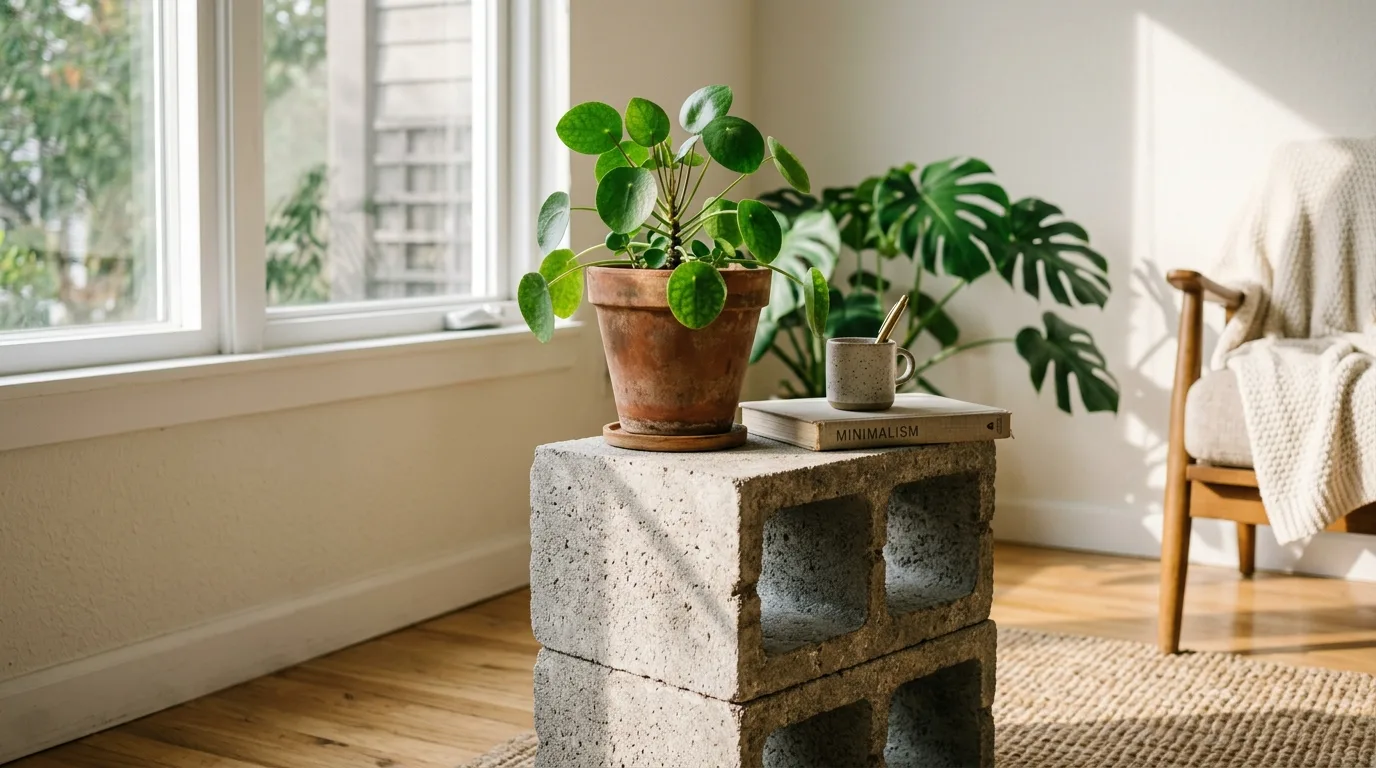 Cinder Block Side Table